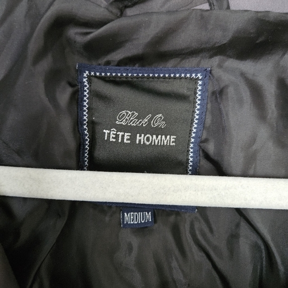 Issey Miyake Tete Homme Black On camo puffer gray sweater jacket size M - Picture 3 of 9